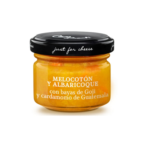 Cheese pairing jam: Peach, Apricots, Goji and Cardamom 67g