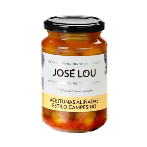 Olives marinated "Campesino" style with pit 350g