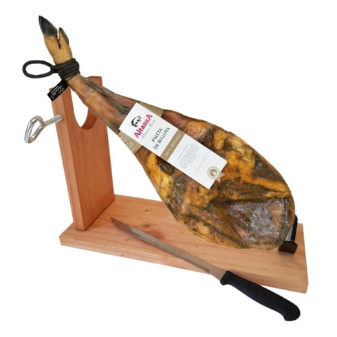Paleta Pata Negra 5kg + Jamonero + Cuchillo