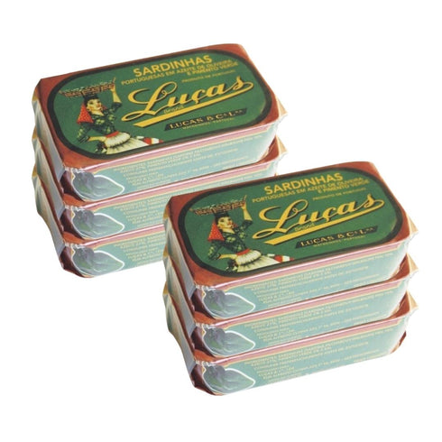 Sardines in Olive Oil and Green Pepper Luças 125g